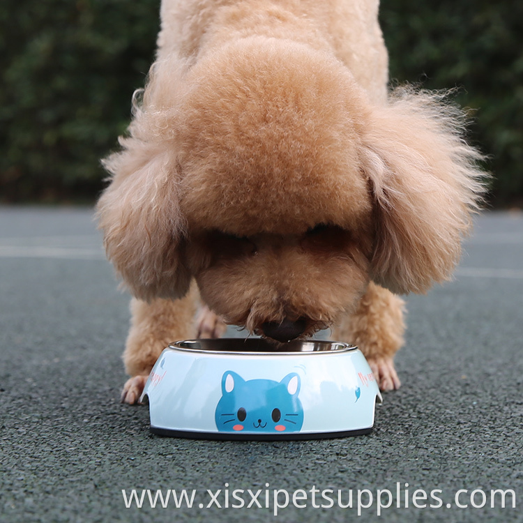 Wholesale Custom Dog Bowl Simple Non-slip Stainless Dog Melamine Bowl
